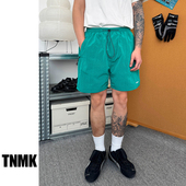 松紧腰抽绳男女五分裤 TNMK暗格速干裤 防水沙滩休闲户外运动短裤 潮