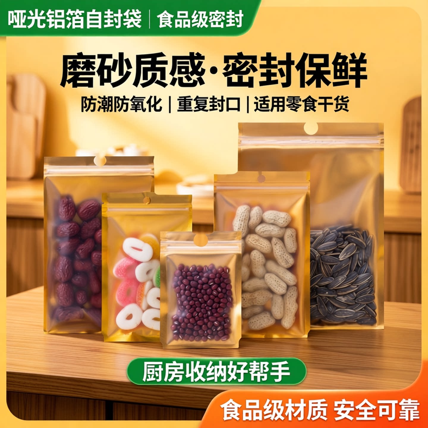 批发哑铝阴阳拉骨袋磨砂自封袋铝箔包装袋食品塑封袋产品密封袋