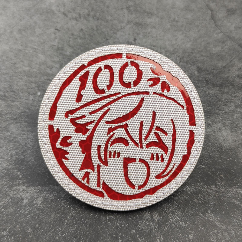 碧蓝档案100分表情反光魔术贴章臂章战术士气章背包贴章补丁布贴