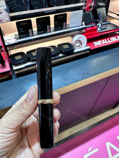 欧莱雅2024新品黑管细管口红唇膏小妖金升级浮光缎光