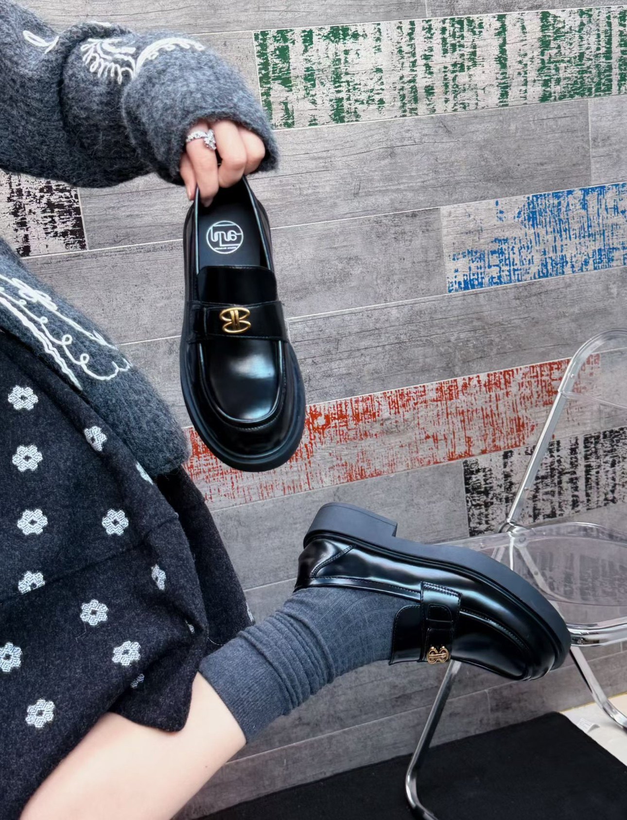 真皮乐福鞋女2026新款厚底英伦风小皮鞋一脚蹬单鞋春季新款女鞋,女鞋,乐福鞋（豆豆鞋）,淘宝优惠券,粉丝福利购,淘宝优惠卷