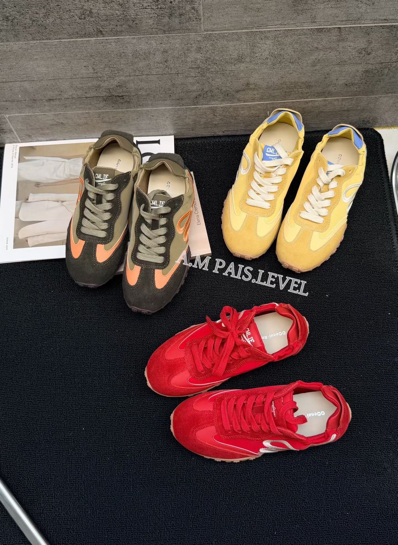 欧货真皮透气网面德训鞋女2026新款双鞋带百搭学生运动休闲阿甘鞋,女鞋,时尚休闲鞋,淘宝优惠券,粉丝福利购,淘宝优惠卷