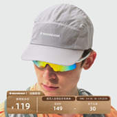 瞬时山野Monterest户外轻量反光logo印花可调节短檐帽檐运动帽男