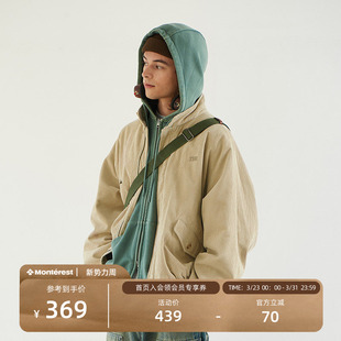 NOTHOMME 户外潮牌秋冬酵洗灯芯绒复古棉衣保暖哈灵顿夹克棉服男