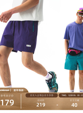 NOTHOMME无氟防水户外水系露营沙滩短裤子宽松自收纳五分裤男