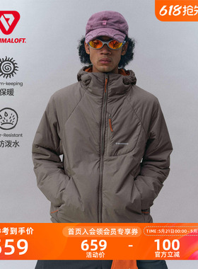 瞬时山野Monterest户外C6防泼水多口袋金标P棉连帽棉服棉衣外套男