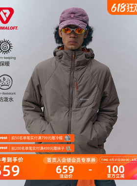 瞬时山野Monterest户外C6防泼水多口袋金标P棉连帽棉服棉衣外套男