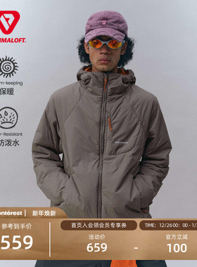 瞬时山野Monterest户外C6防泼水多口袋金标P棉连帽棉服棉衣外套男