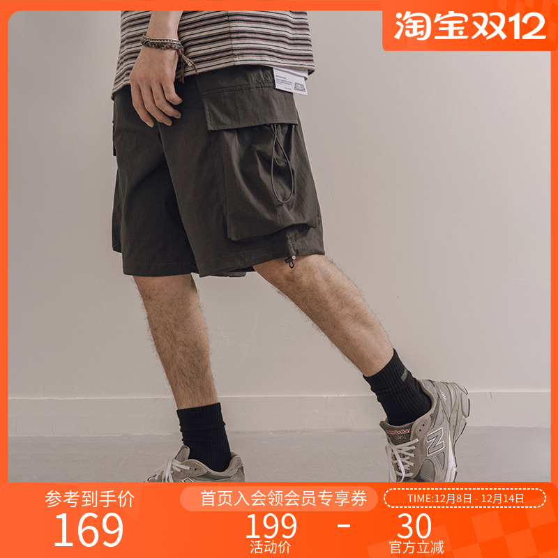 nothomme山系宽松抽绳工装短裤