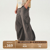 休闲裤 裤 男 水洗打褶弯刀工装 瞬时山野Monterest马年限定复古美式