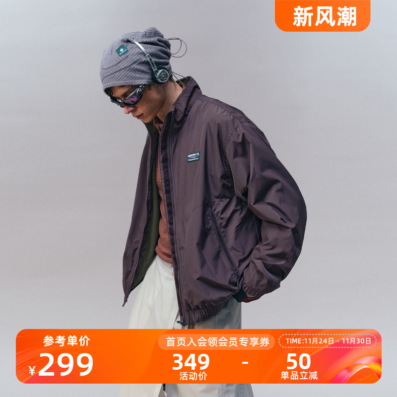 Monterest复古宽松绒里立领夹克