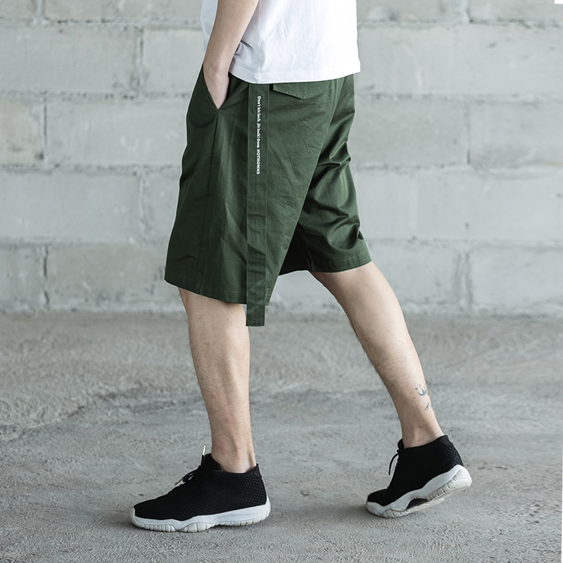 NOTHOMMEÈÕϵ³±ÅƿɲðжƮ´ø¹¤×°Ìù´üÐÝÏж̿ãÄпîÎå·Ö¿ãifashion