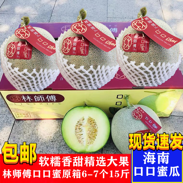 现货林师傅口口蜜网纹瓜软糯香甜