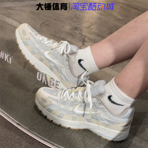 Nike/耐克P-6000女款灰色舒适百搭复古运动低帮跑步鞋HV4312-025