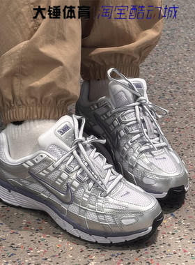 Nike/耐克P-6000银色女鞋舒适百搭防滑耐磨低帮跑步鞋BV1021-014