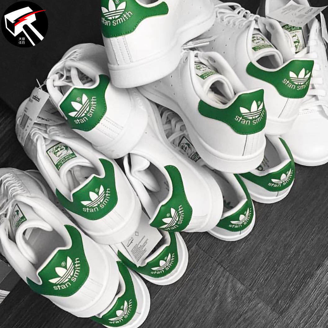 清仓秒杀三叶草Adidas StanSmith史密斯绿尾小白鞋男女板鞋M20605