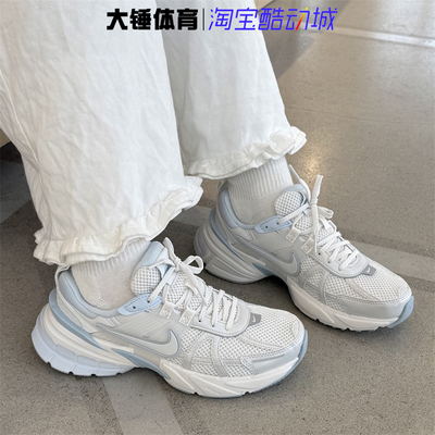 Nike/耐克V2K Run白蓝防滑耐磨舒适百搭低帮运动跑步鞋FD0736-009