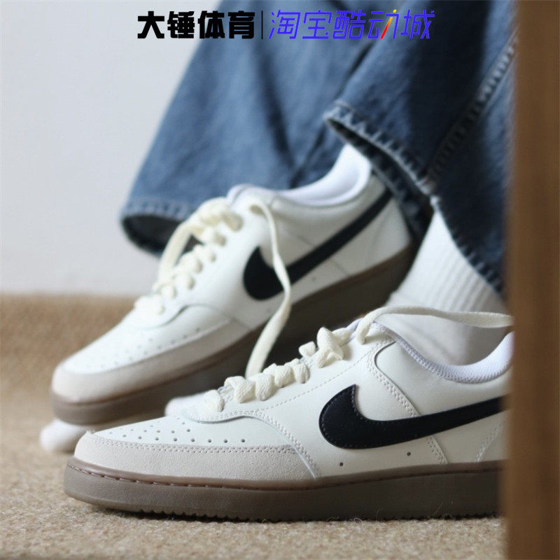 Nike耐克Court Vision Low黑白男款低帮运动休闲板鞋 FQ8075-133