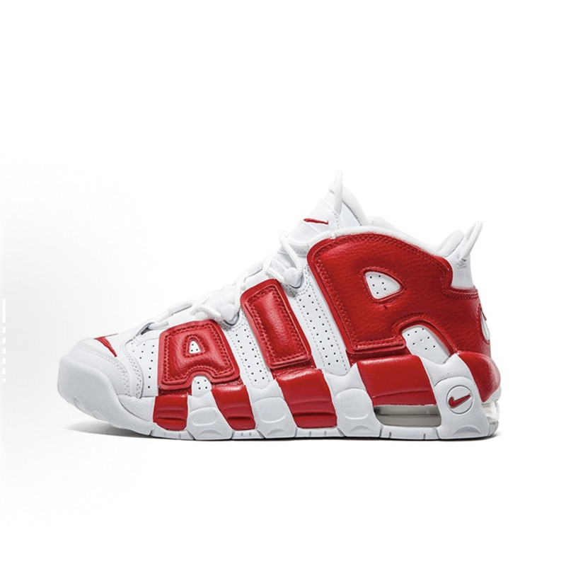 耐克/NikeAir More Uptempo白红皮蓬大Air运动篮球鞋415082-100