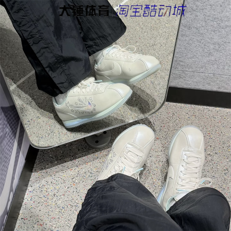 Nike/耐克Cortez白蓝时尚百搭低帮休闲阿甘鞋跑步鞋IU0528-114