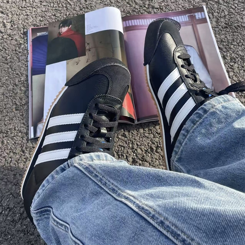 Adidas/阿迪达斯originals K 74男女黑白时尚休闲德训板鞋IG8951