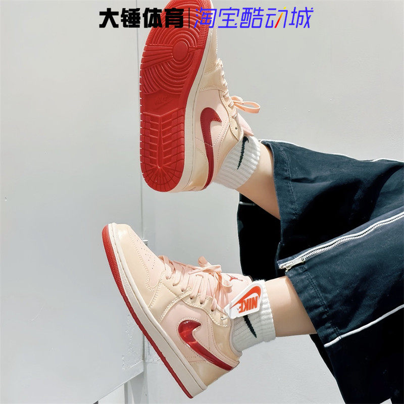 耐克/NikeAir Jordan 1 Low粉红情人节限定休闲篮球鞋HF3174-600