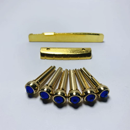 Золотая металлическая латунная гитара, 76mm