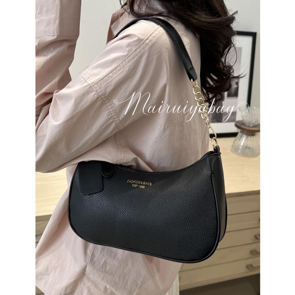 韩国ins简约洋气时尚通勤腋下包