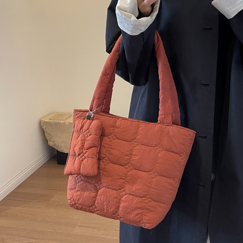 麦瑞雅通勤百搭大容量棉服子母包