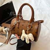 枕头包小包包女2025新款 mini波士顿斜挎包百搭小众质感手提单肩包