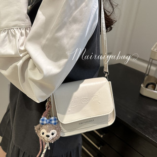 女包2025新款 洋气潮流斜挎小方包 日常百搭纯色简约通勤休闲时尚