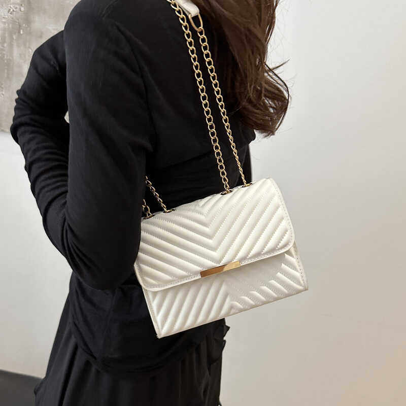 高级质感小众包包女2024新款潮时尚菱格链条包气质百搭单肩斜挎包,箱包皮具/热销女包/男包,小方包,淘宝优惠券,粉丝福利购,淘宝优惠卷