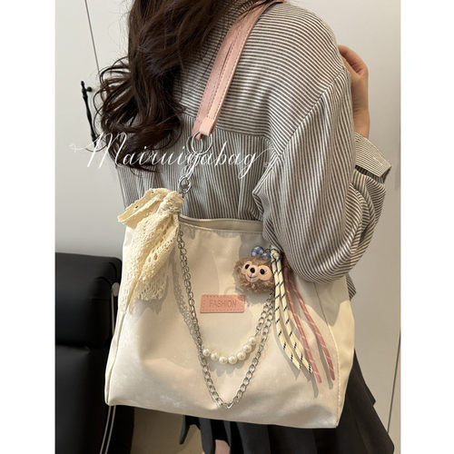 通勤质感休闲洋气百搭链条托特包