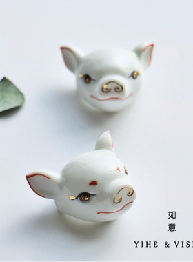 原创设计如意陶瓷吊坠项链本命年