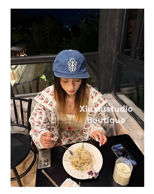 【xiuxiustudio】自主中古牛仔布刺绣大宝剑棒球帽男女潮帽