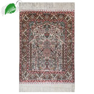 亿丝波斯地毯 46x61cm 出口土耳其手工真丝毯客厅卧室家用挂毯