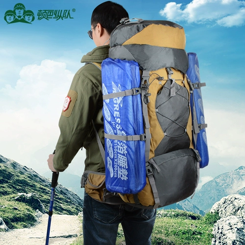 顿巴纵队 Вместительный и большой рюкзак для скалозалания подходит для мужчин и женщин, сумка для путешествий подходит для пеших прогулок