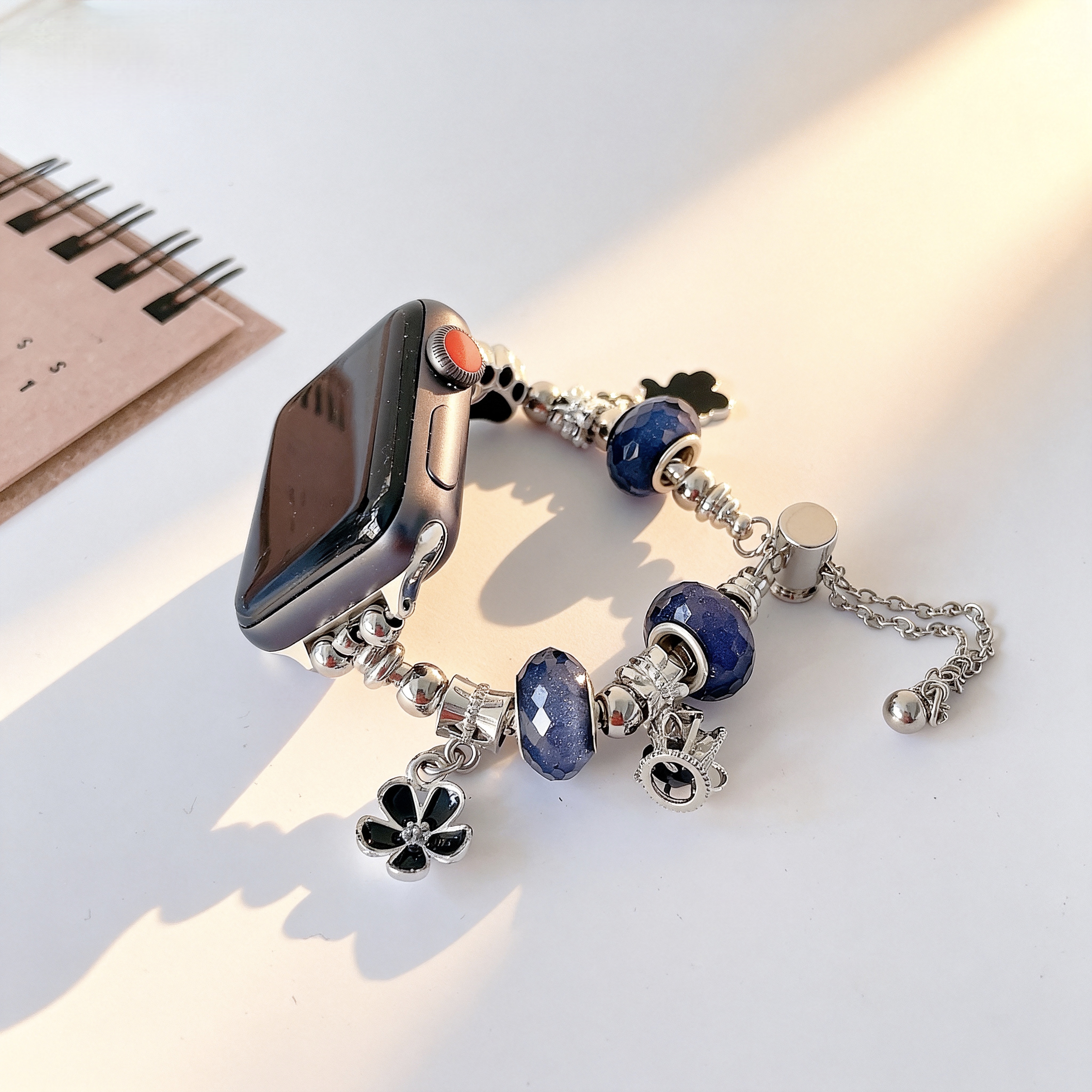 克莱因蓝适配苹果手表表带s10s9