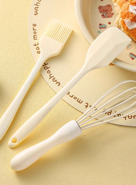 日本硅胶打蛋器家用刮刀油刷搅奶油打发器三件套做蛋糕烘焙厨具