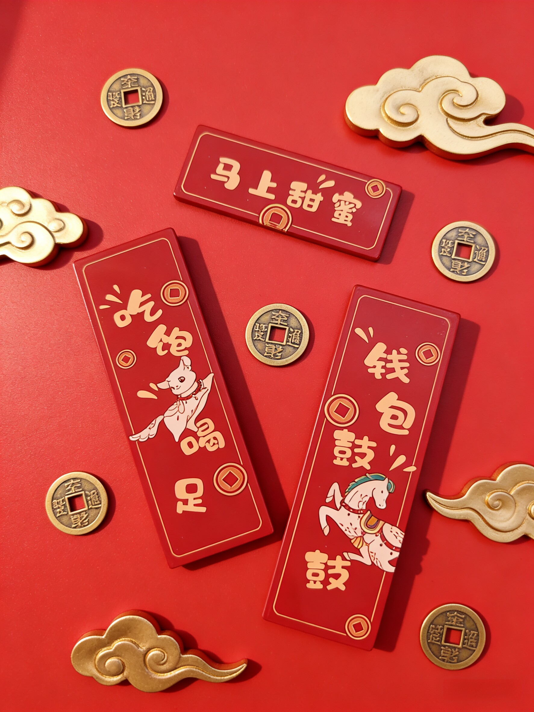 蜜袋鼯原创图案蜜袋鼯笼子专用装饰春联马年亚克力春联