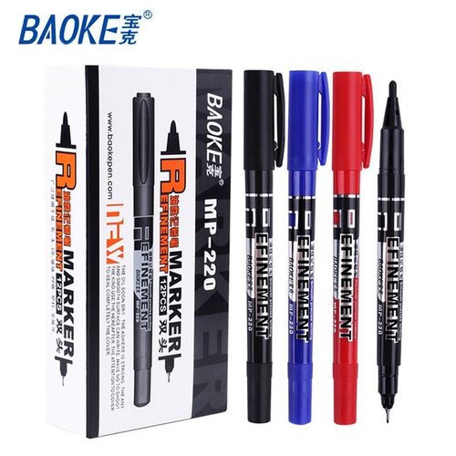 宝克小双头记号笔勾线笔