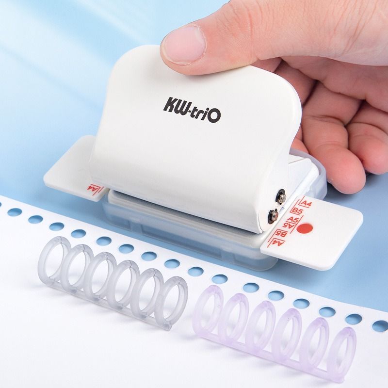 可得优打孔器六孔多孔活页装订活页本定位99h9打孔机活页夹