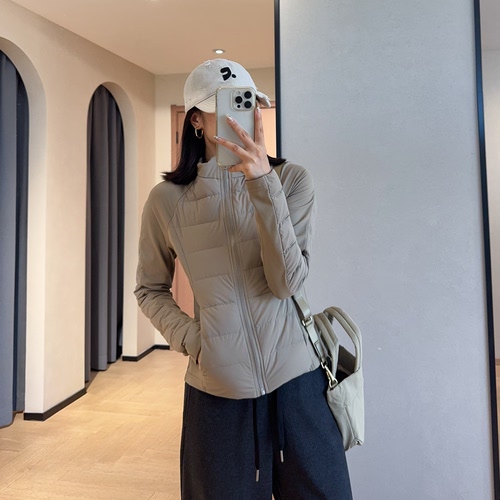 lu家90白鸭绒修身短款羽绒服外套