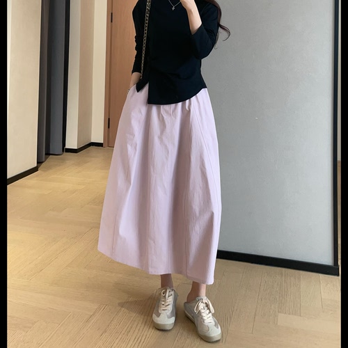 山系立体拼接花苞工装半身裙