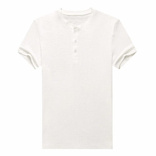 Бамбуковая хлопковая ретро футболка для спортзала, короткий рукав, в американском стиле