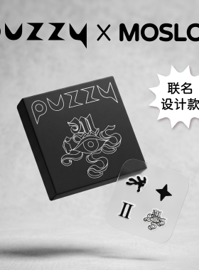 PuzzyXMoslos设计款黑色图案痘痘贴遮盖甜酷嘻哈32粒/盒