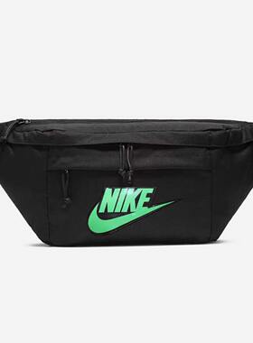 定制后 Nike耐克男女同款黑色胸包斜挎包休闲运动腰包BA5751-010