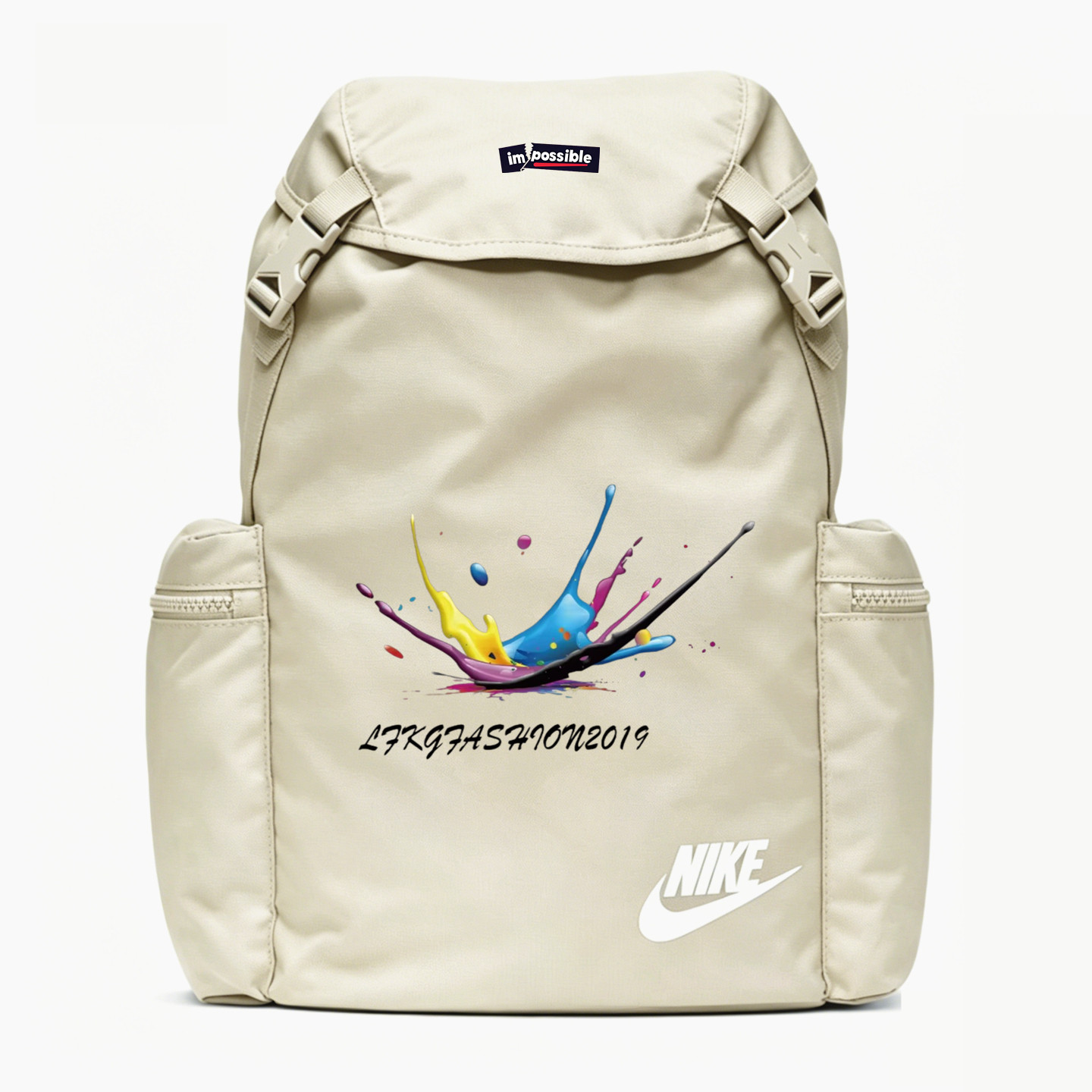 Nike耐克翻盖大容量双肩包情侣款