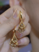 轻奢显脸瘦爆款 新款 高级感气质锆石菱形耳扣耳环女网红时尚 耳饰潮