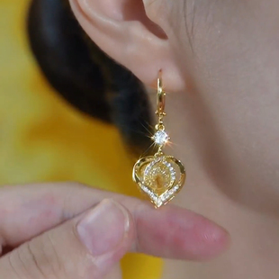 心心相印时尚百搭气质爱心耳环女轻奢高级感独特耳坠耳饰耳圈耳扣
